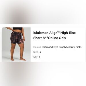 Lululemon Diamond Dye Gray Shorts